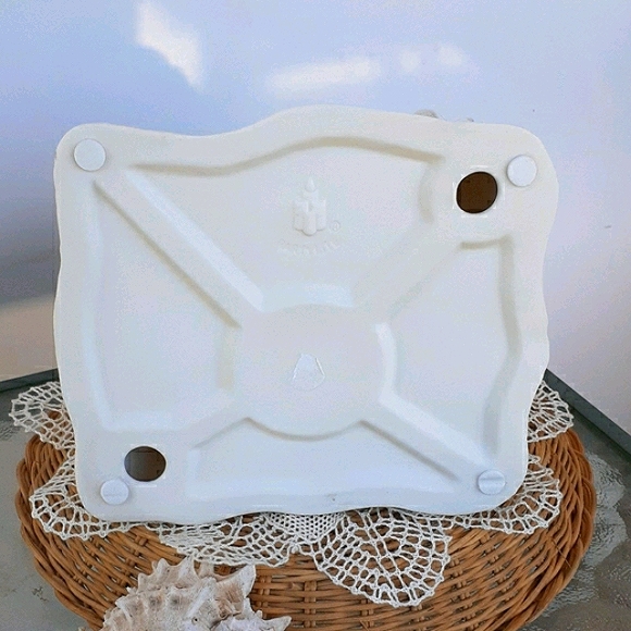 👉*VINTAGE* PARTYLITE SANDCASTLE TEALIGHT HOUSE ~RETIRED ~SEASHELLS OCEAN BEACH - Picture 6 of 7